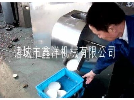 魔芋切片机的出厂前试用
